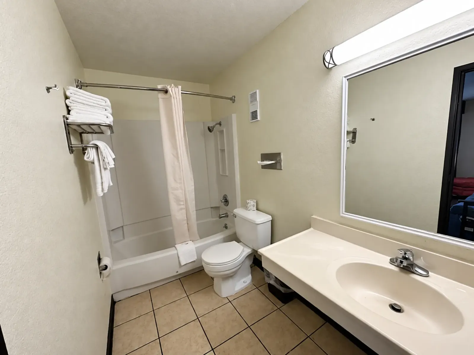 Guest room bathroom